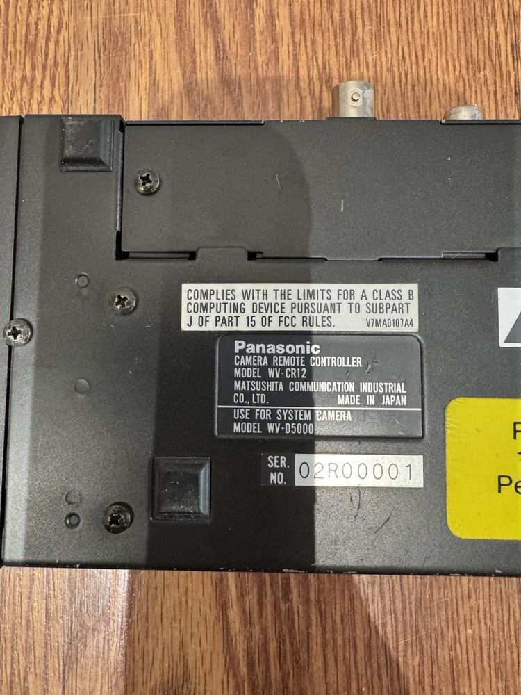 Panasonic WV-CR12 Camera - Camera Remote Controller - Untested #R47