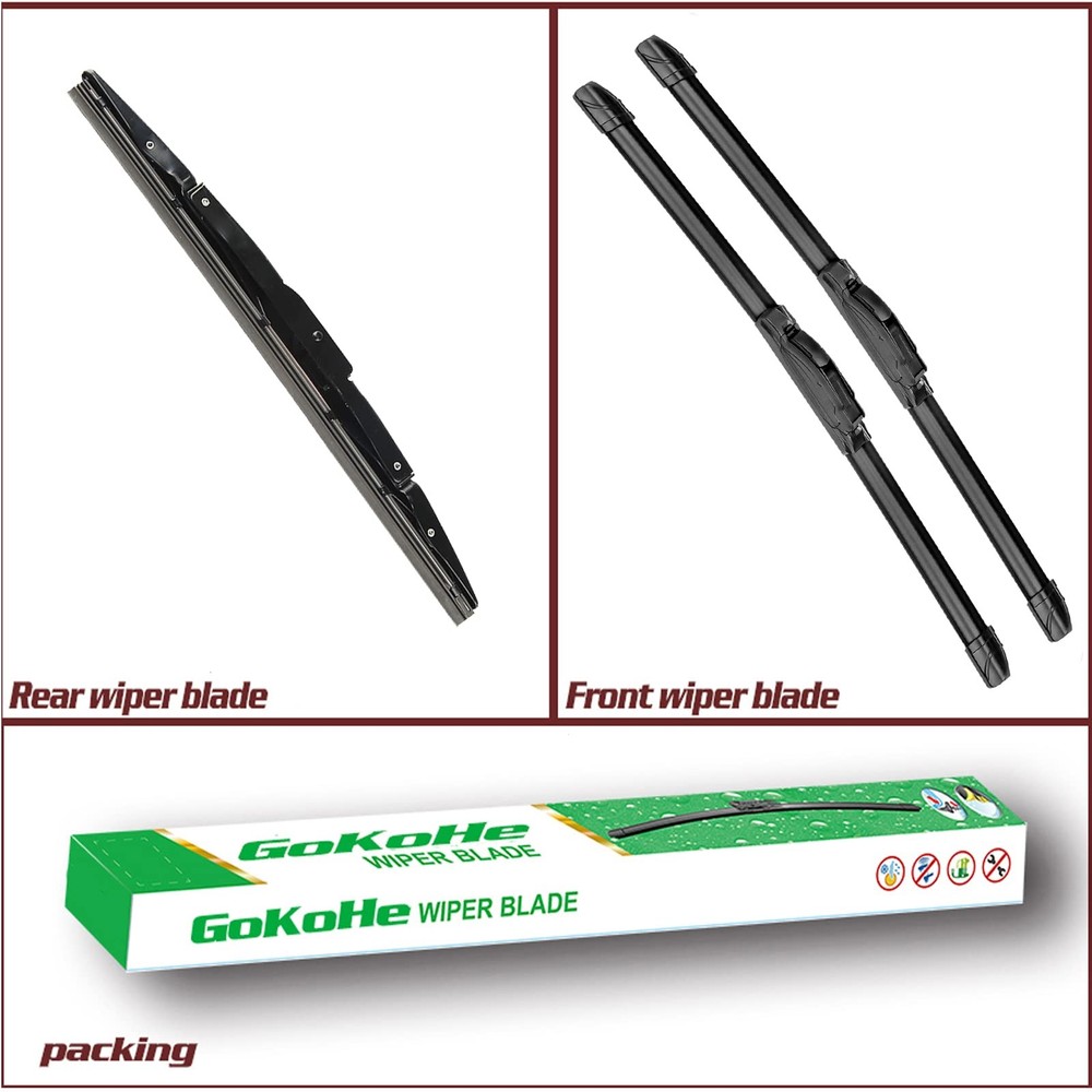 Windshield Wiper Blades Replacement for 20122016 Honda CRV, 3Pack Set