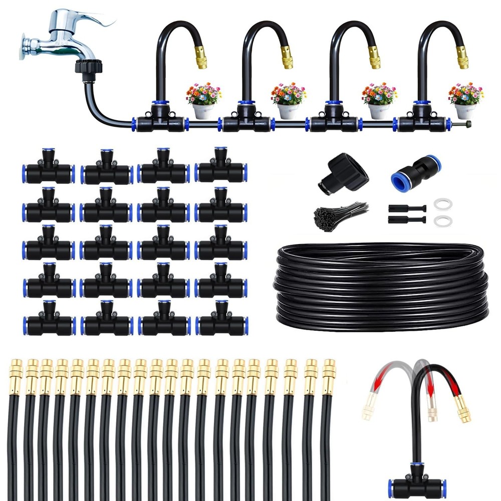 Greenhouse Drip Irrigation Kit Automatic Irrigation System 360°Adjustable 2