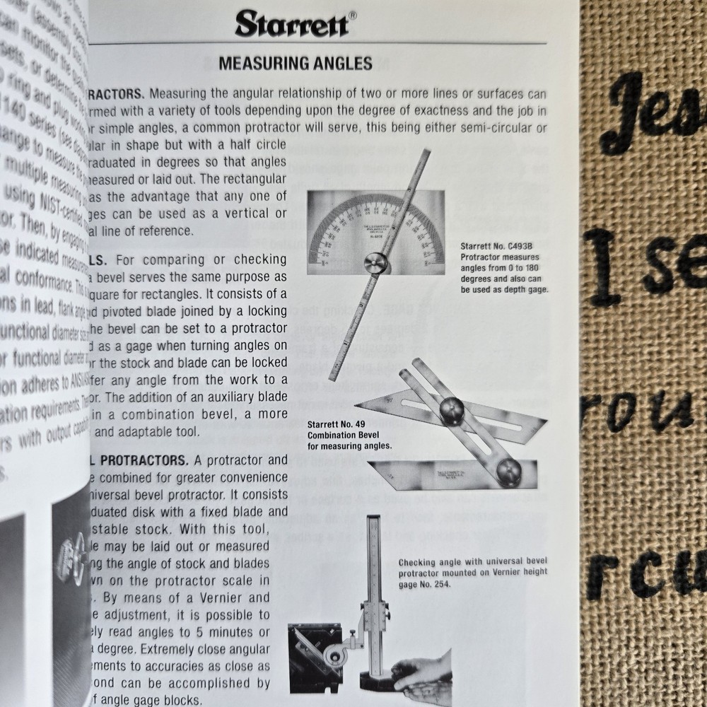 Starrett Tools & Rules For Precision Measuring Booklet Issue 7, 1997
