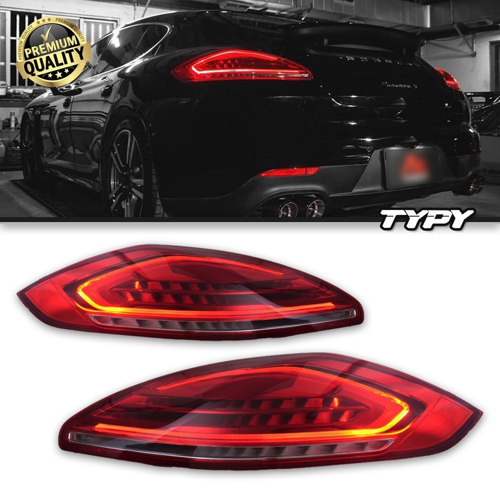 Replacement For Porsche Panamera 970 2014-2016 red LED Tail Light Pair New
