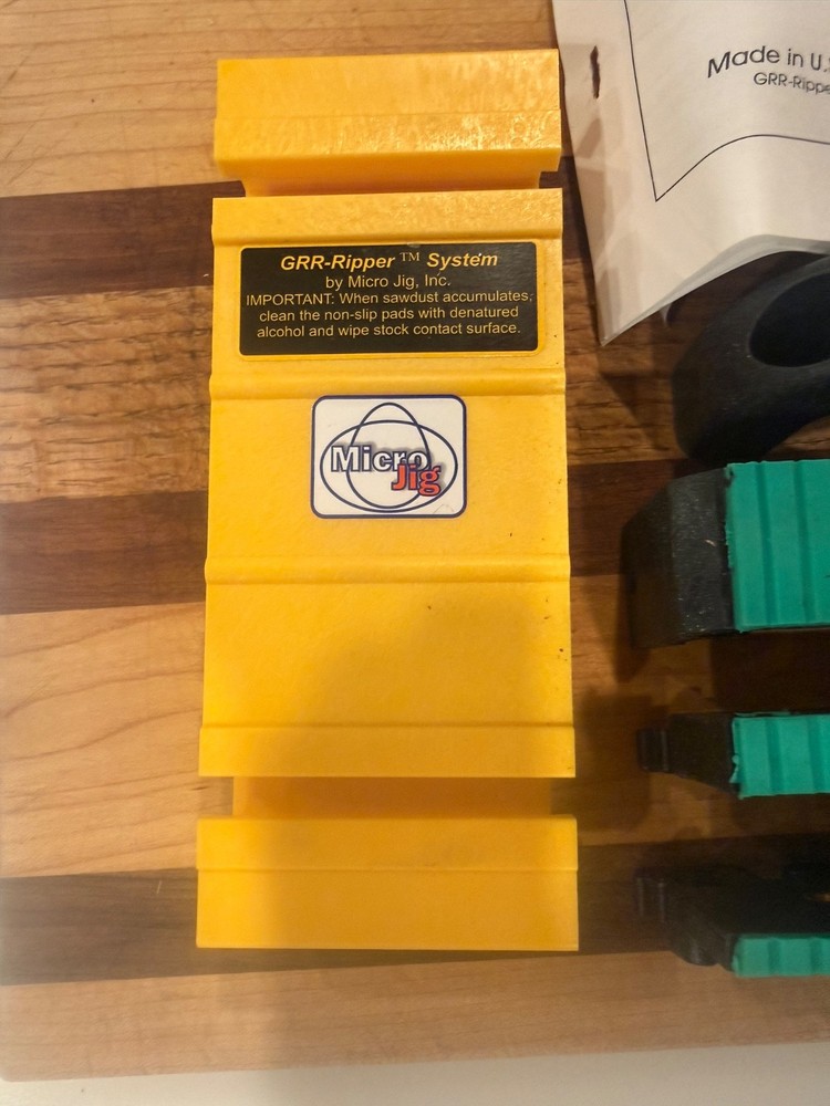 MICROJIG GRR-RIPPER 3D Pushblock System; Basic GR-100; Made in USA