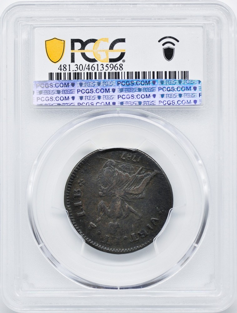 1787 NOVA EBORAC COPPER PCGS VF 30 BN