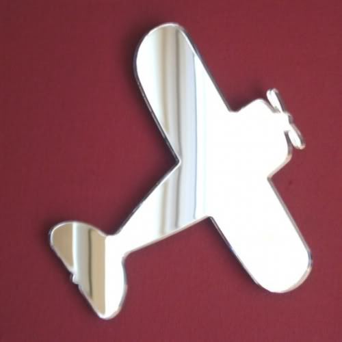 Bi-plane Shaped Acrylic Mirrors (Several Sizes Available) Bespoke Shapes Made