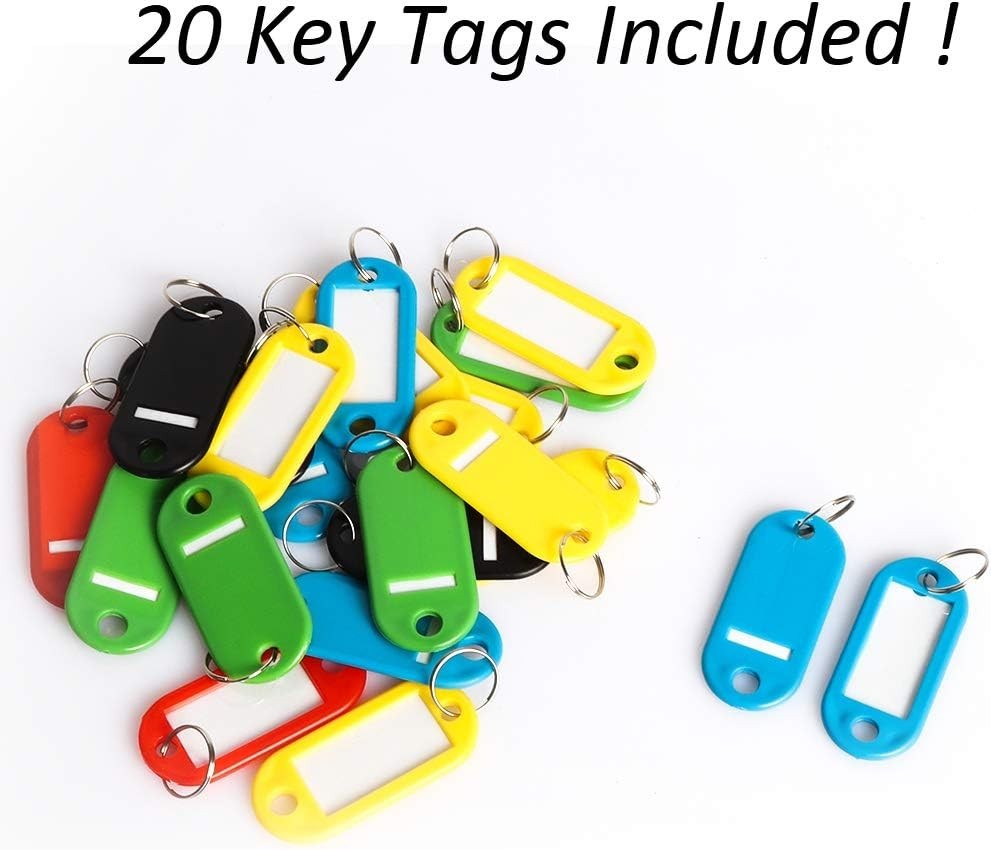 Key Cabinet Wall Mount,Locking Organizer,Key Storage Lock Small, White