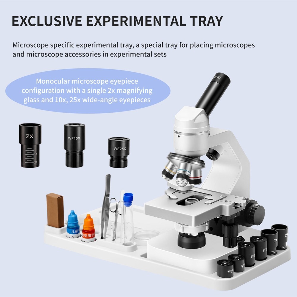40X-2000X zoom binocular optical microscope, laboratory binocular biological mic