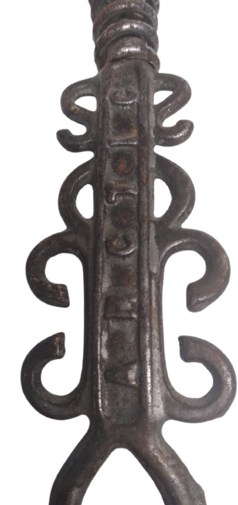 Antique ARCTIC 16" Cast Iron Coal / Ash Shovel Ornate handle