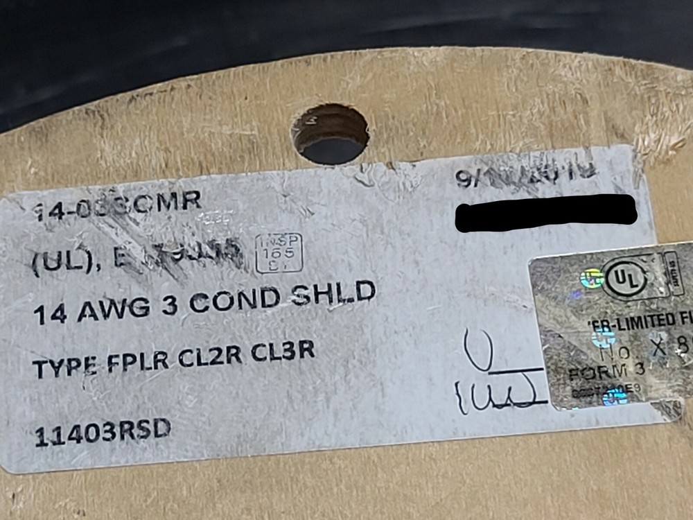 Advanced Digital 11403RSD 14/3C Shielded Riser Alarm/Communication Cable /50ft