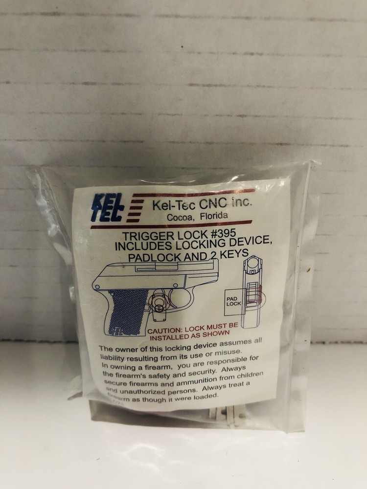 Kel-Tec CNC Trigger Lock #395 with Padlock & 2 Keys
