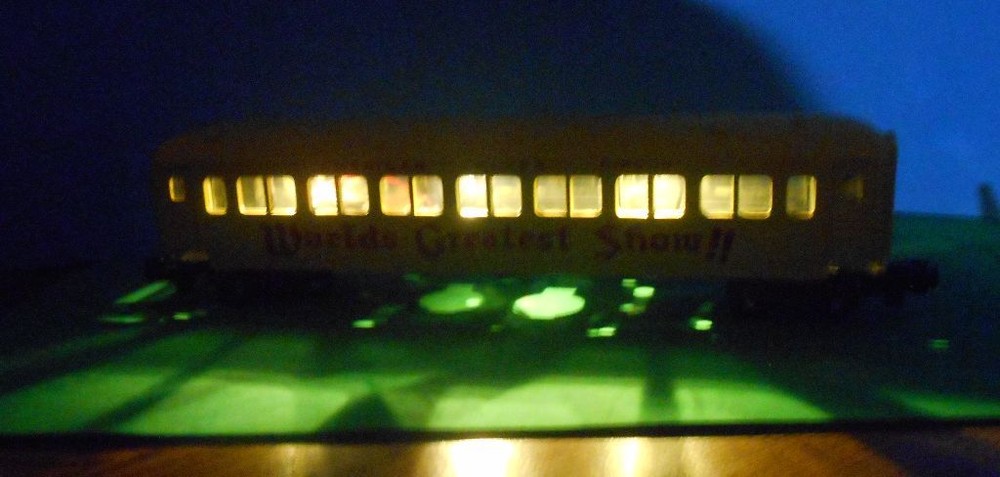 O Scale / S Scale Passenger Car LED Lighting KIT using On-board Battery & Switch