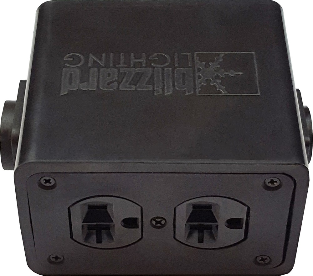 Blizzard DROP-True / Powercon™ True1 compatible thru + 4 Edison power outlets
