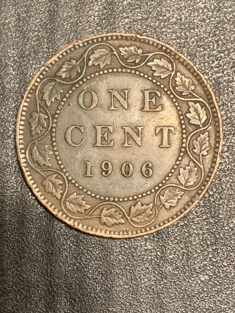 1906,1913 Canada 1 Cent ( 2 types ) lot # 1960