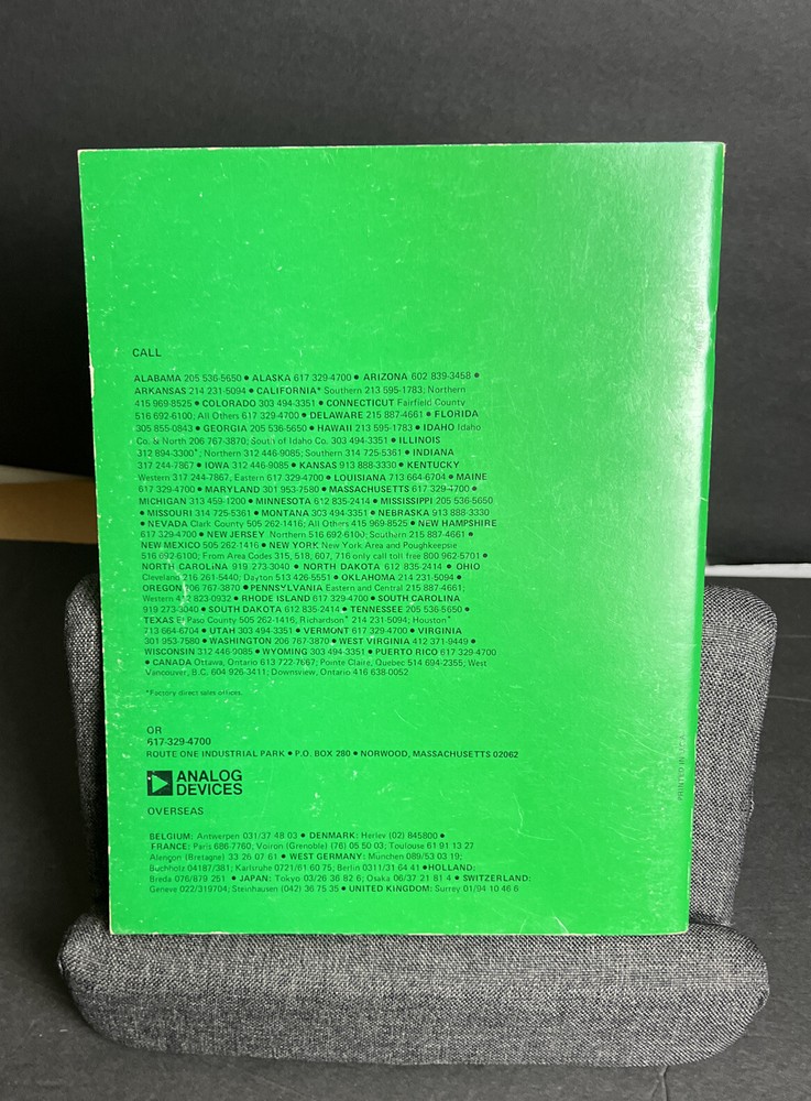 Application Guide to CMOS Multiplying D/A Converters - Analog Devices 1978