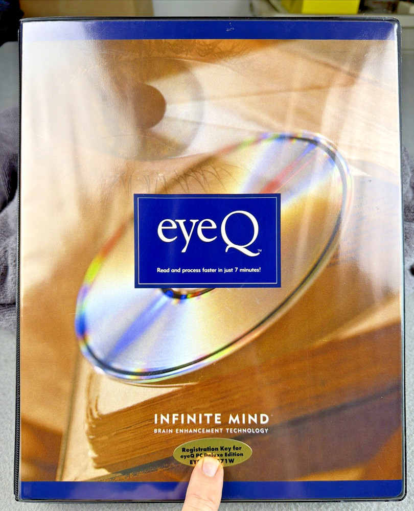 Eye Q Infinite Mind Speed Reading CD PC Software DVD Books + Test Taking Secrets