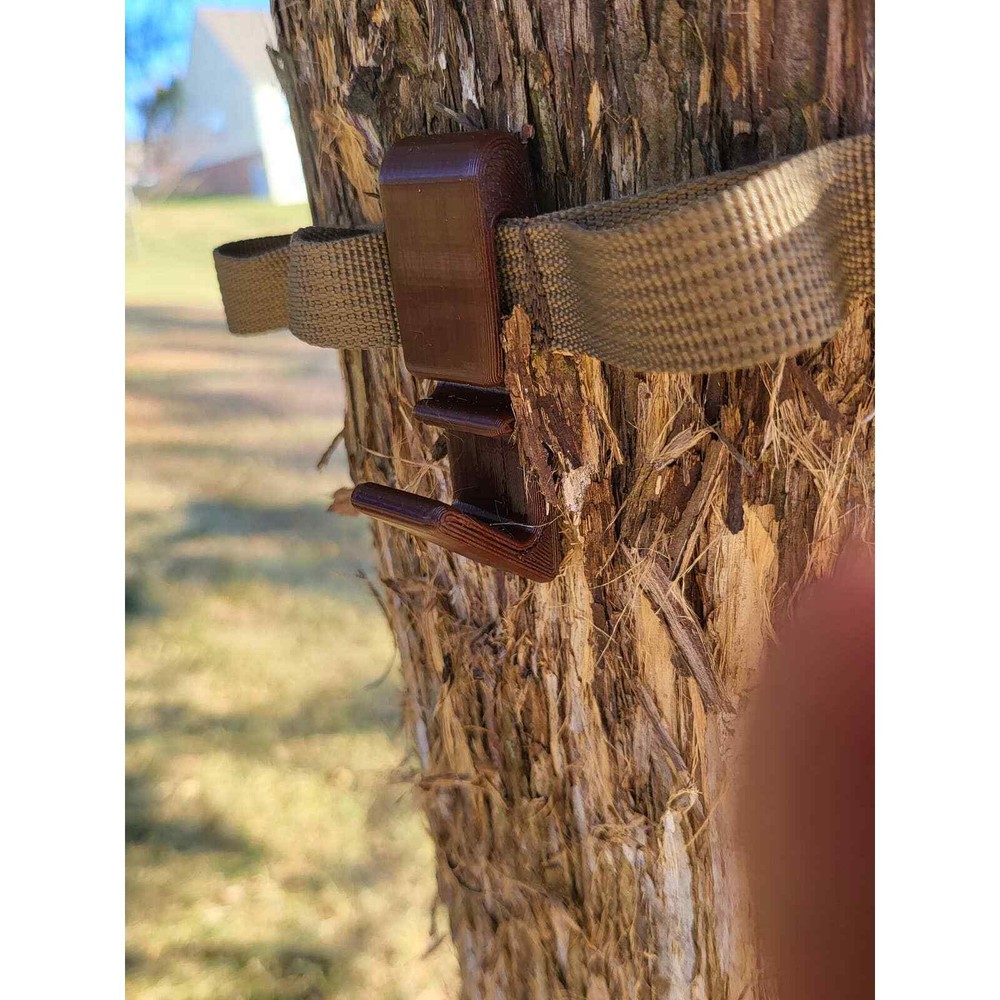 Molle Tree Accessory / Gear Hook /Hanger - For Saddle Hunting- Brown