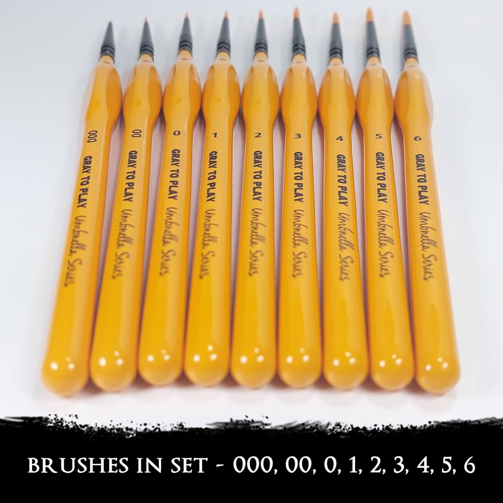Umbrella Series Paint Brush Set / Miniatures / Models / Terrain