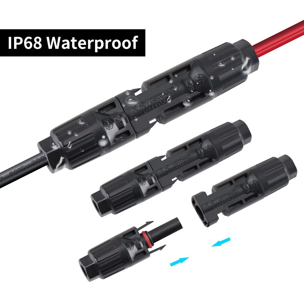 Charging Cable Connection Cable 12AWG Female Solar Panel Low Resistance