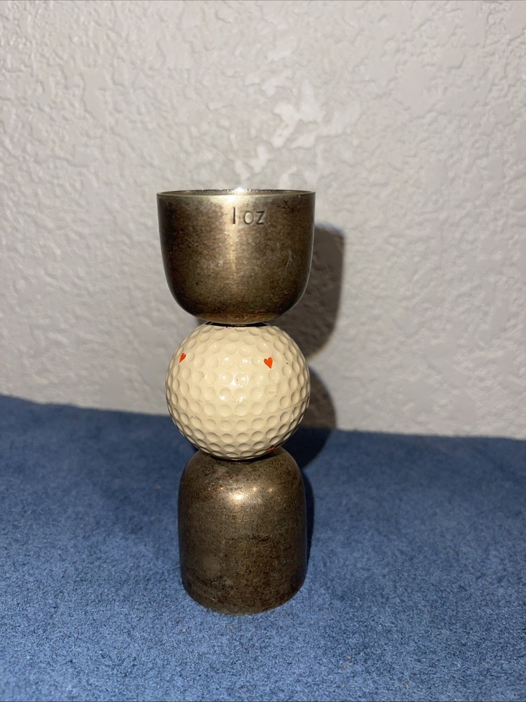 1950s Silver plated golf drinks Measure