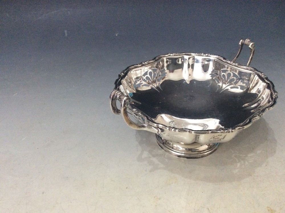 Silver Bon Bon Dish Birmingham 1957.