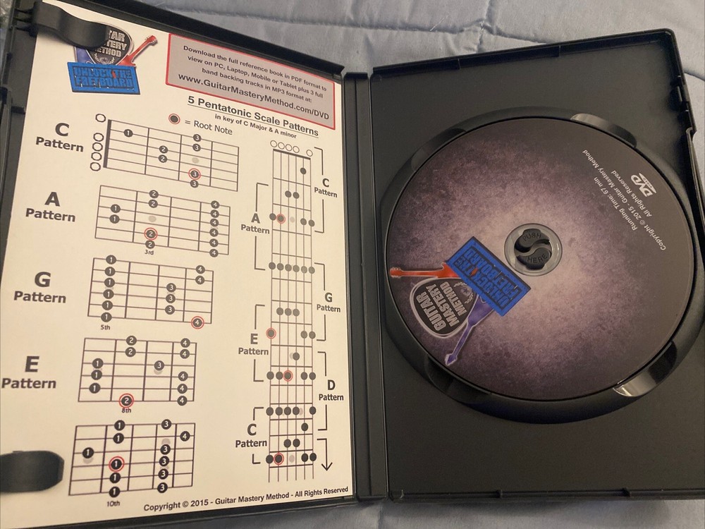 Guitar Mastery Method: Unlock the Fretboard (DVD-R, 2015) Lessons Tutorials