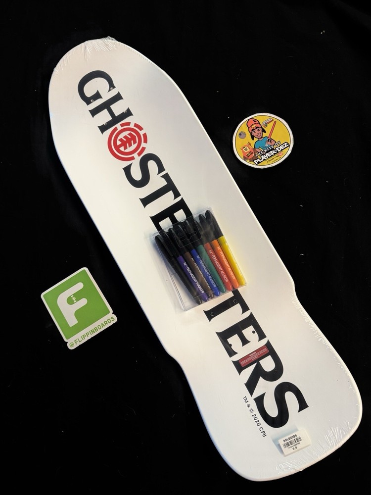 RARE The Ghostbusters Limited Edition Color Me Comic Element Skateboard Deck