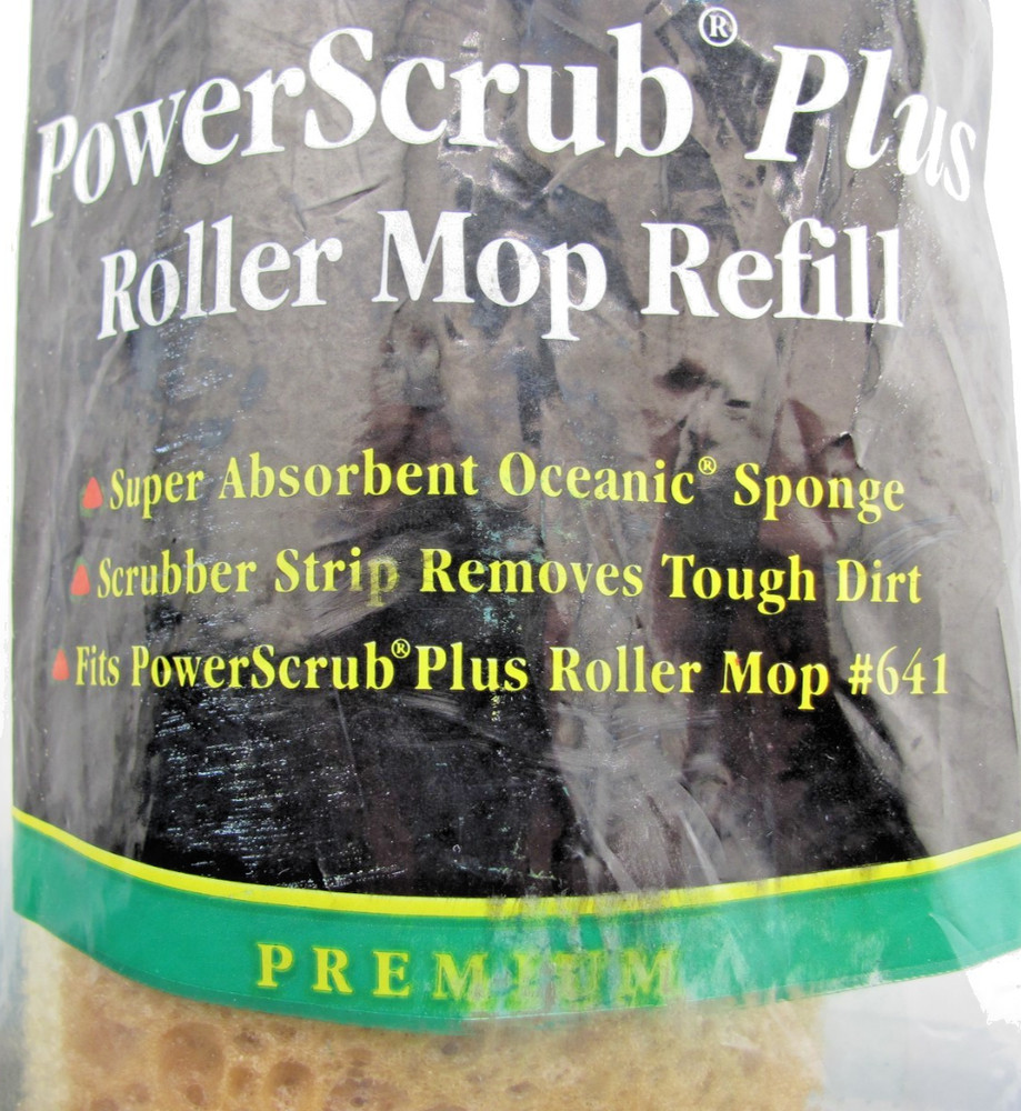 O‑Cedar PowerScrub Plus Roller Mop Refill Fits #641 New Sealed Replacement Head