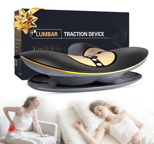 Lumbar Traction Device, Electric Lower Back Stretcher Device with Dynamic