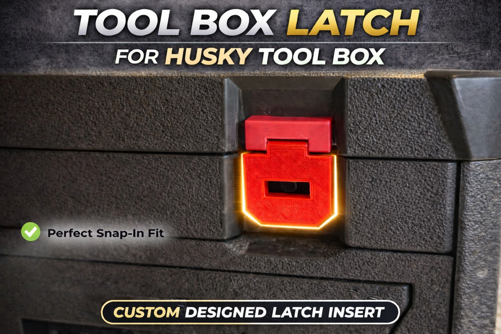 Tool Box Latch Replacement for Husky Mechanics Tool Box (PAIR)  (Lower Half)