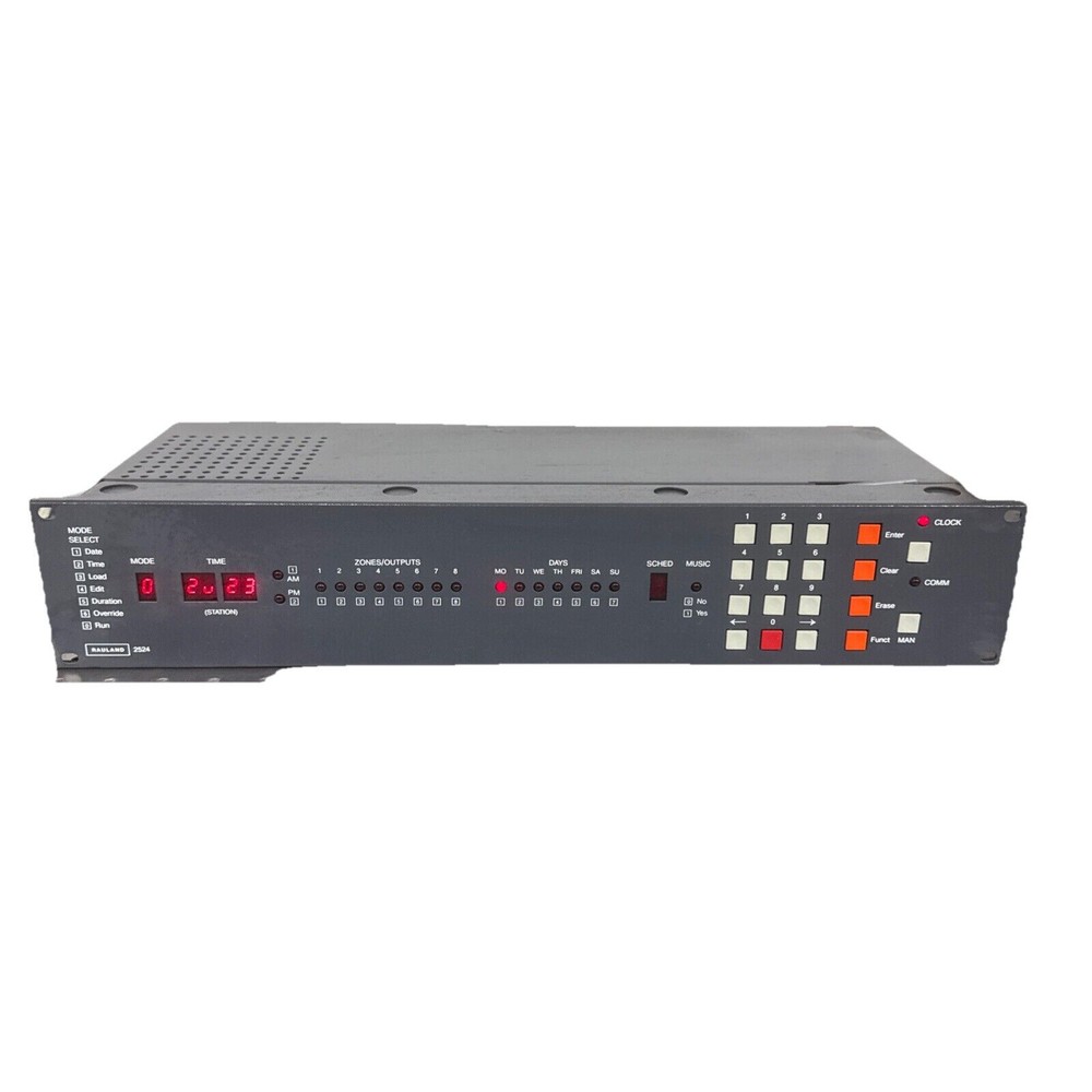 Rauland 2524 Master Clock Intercom Control System 6 MONTH WARRANTY!