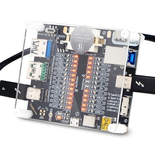 USB Cable Tester Board USB Cable Checker USB Cable Checker with Acrylic Case