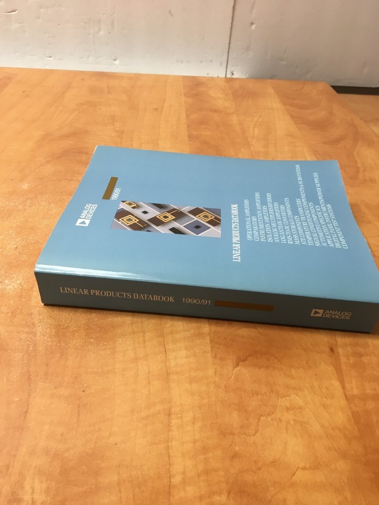 Analog Devices Linear Products Databook 1990 Operational Amplifiers & More