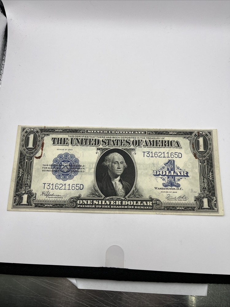 1923 $1 Silver Certificate Banknote Horse Blanket