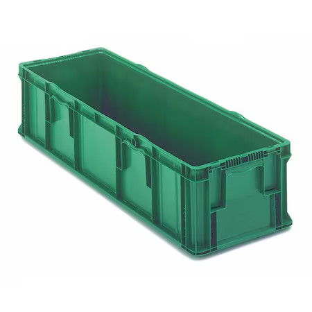 Orbis So4815-11 Green Solid & Stackable Straight Wall Storage Container, 26.2