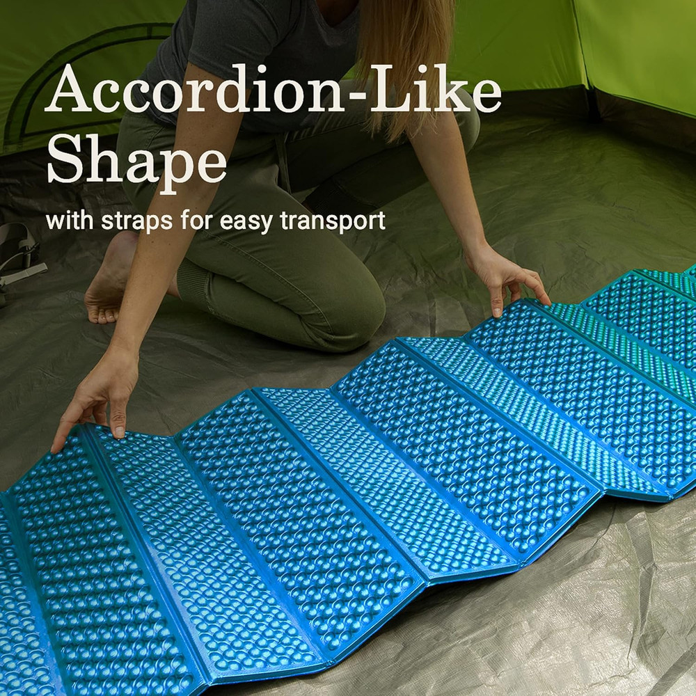 River Rest Lightweight Sleeping Pad, Comfortable Egg-Carton Design & Insulating