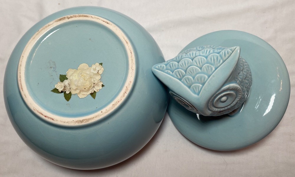 Sewing Owl Notions Keepsake Kit Blue Ceramic Thread 177