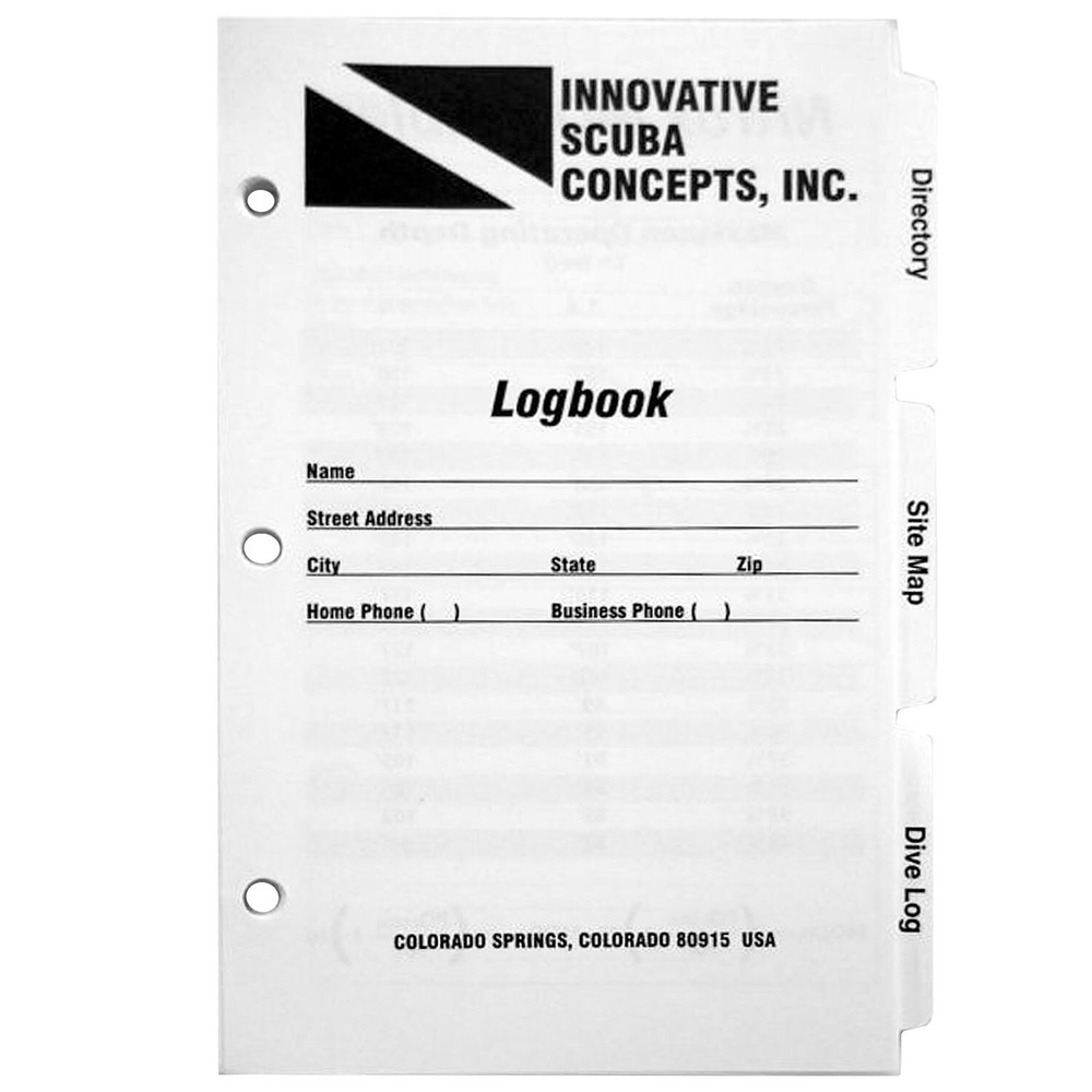 Innovative 3-Ring Log Book Replacement Pages 58 Page