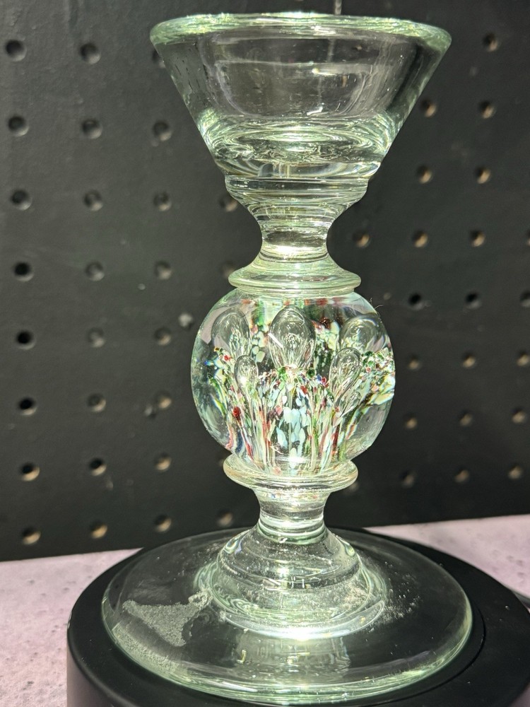 Blown Glass Candlestick