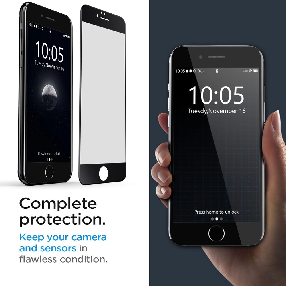 4x Full Coverage Clear Tempered Glass Screen Protectors For iPhone SE 2020/2022