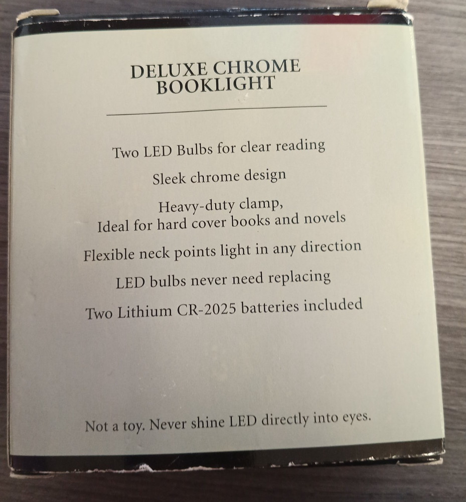 Deluxe LED Chrome Booklight