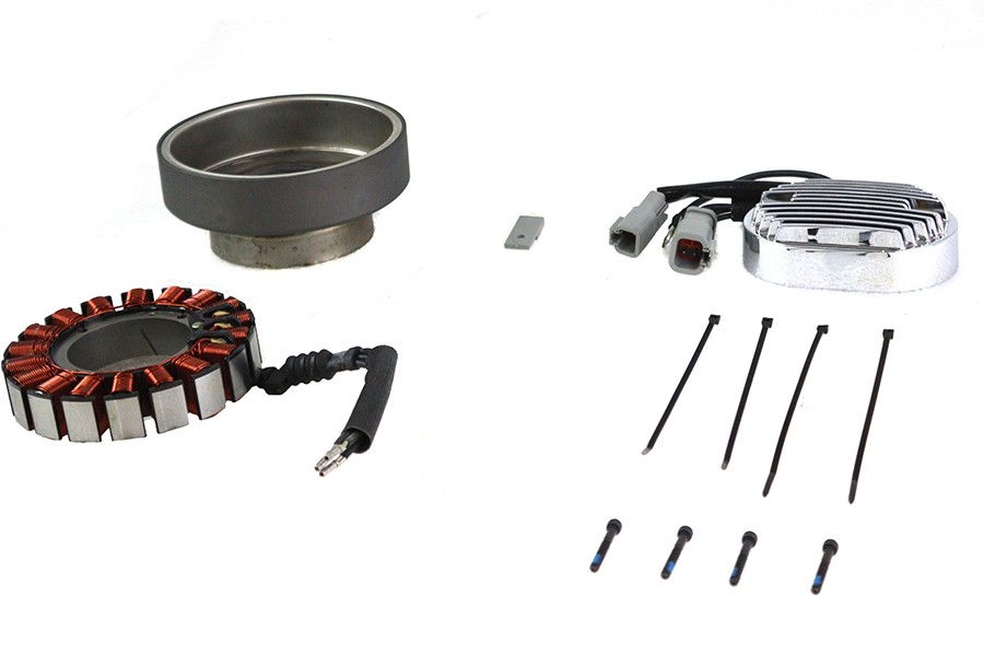 Alternator Charging System Kit 50 Amp for Harley-Davidson