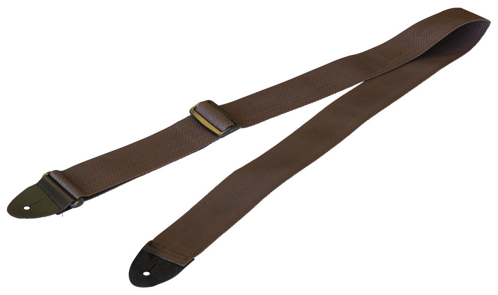 PEAVEY WOVEN NYLON BROWN  ACCENT ADJUSTABLE STRAP W/ 2" Width