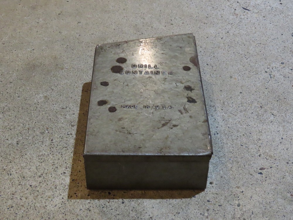 Drill Container INDEX ORGANIZER Tool Box Partial Set Made in USA Storage