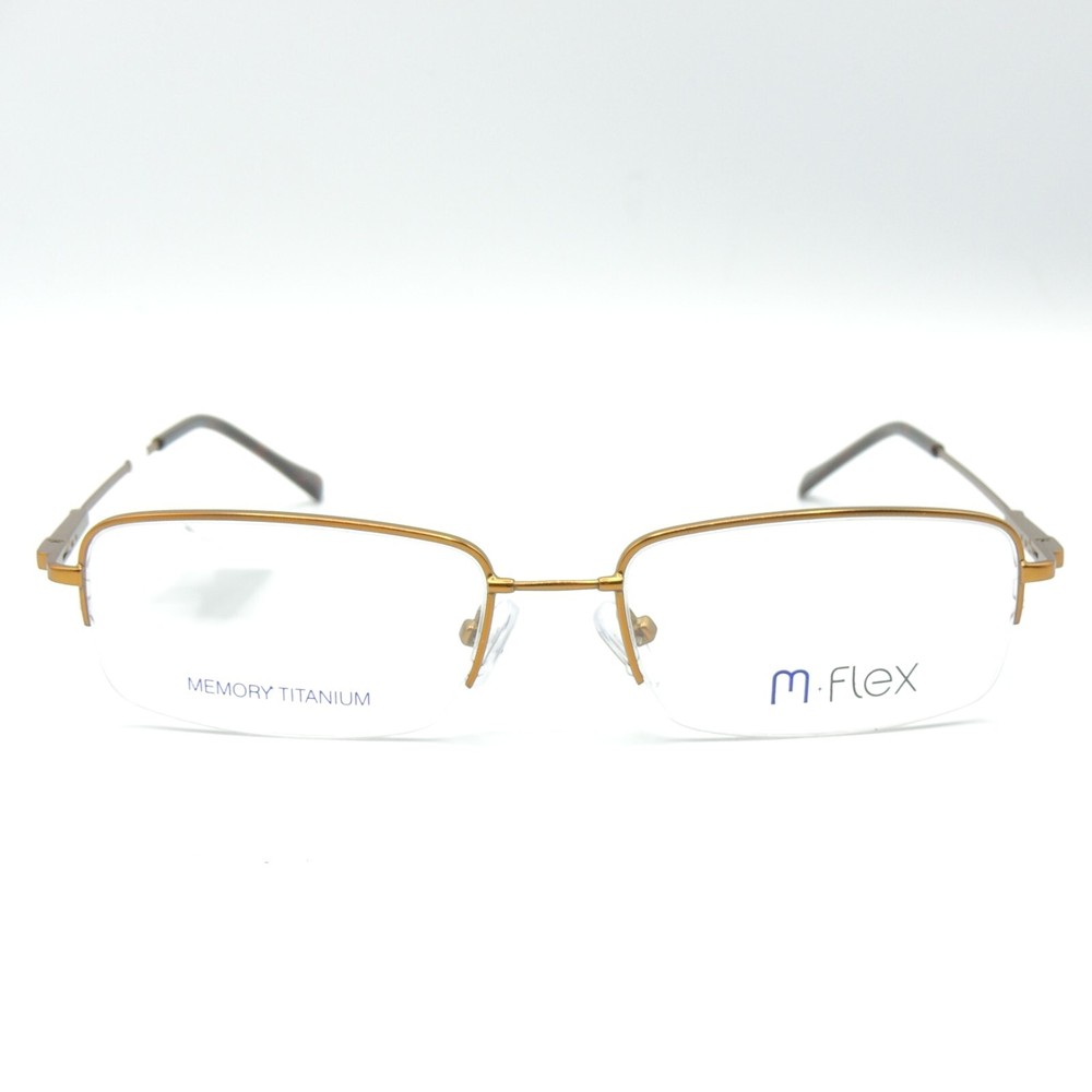 M-Flex MF 500 BWN Brown Eyeglass Frame 52 17 145