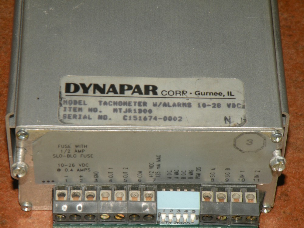 Dynapar MTJR1D00 Tachometer With Alarms