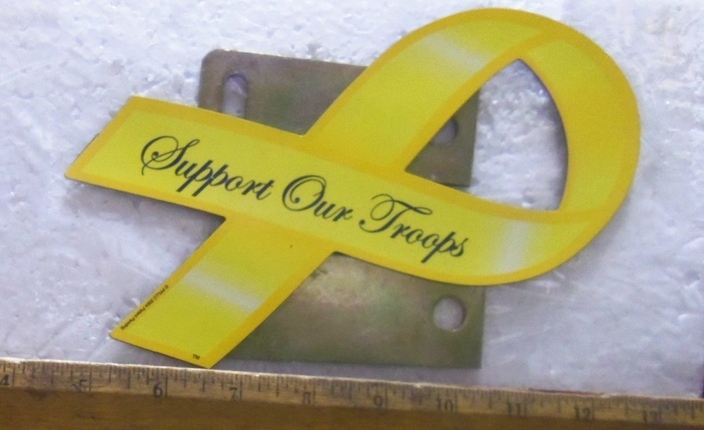 Large "Support Our Troops" Yellow Ribbon Magnet