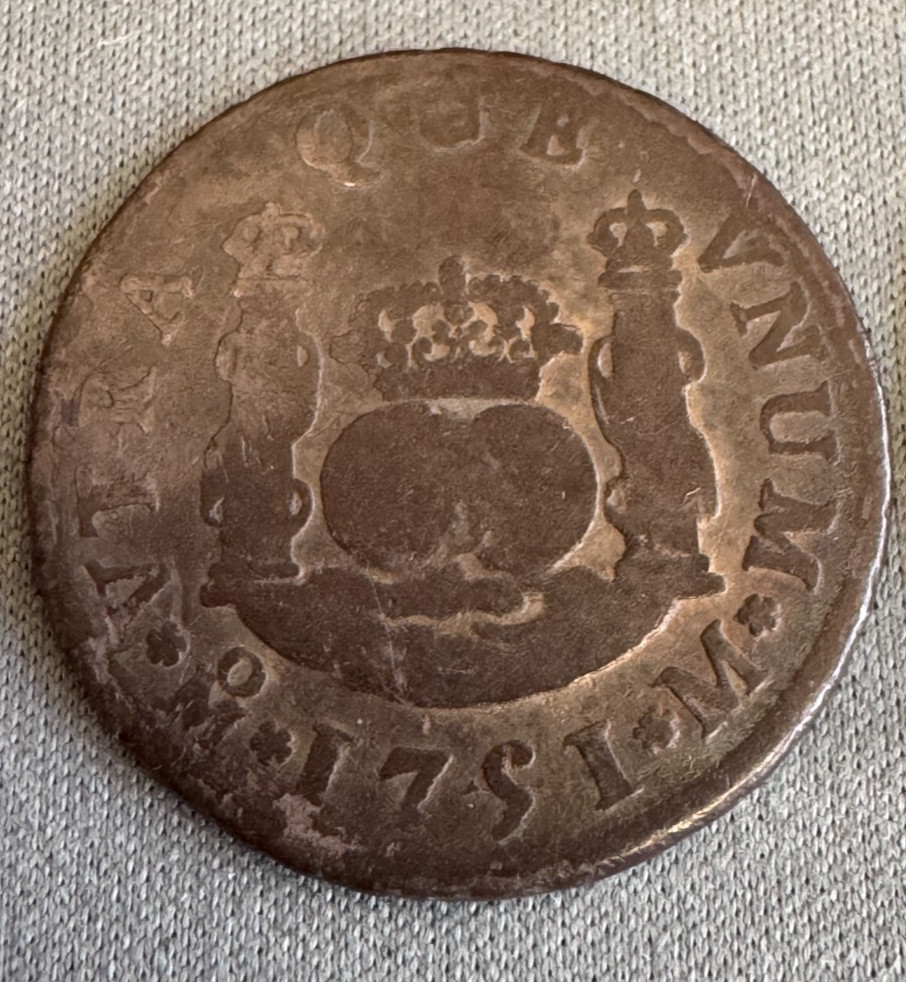 1751 & 1755 Spanish 2 Reales Silver