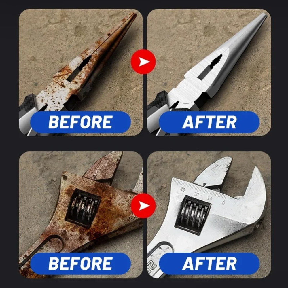 All-Purpose Rust Remover Spray 120ML Fast Acting Iron Oxidation Eliminator