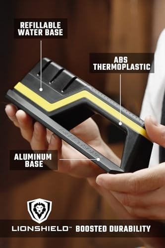 Hornet Kitchen Knife Sharpener - All Purpose Sharpener Refillable Water -