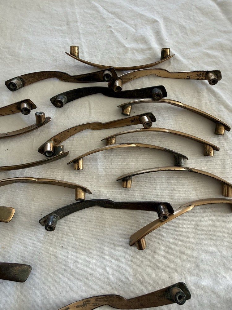 22 Mid-Century Modern Amerock Drawer Pulls Satin Copper Vintage