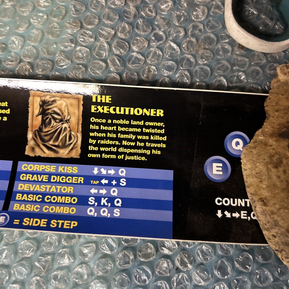 Atari Mace Instruction Sticker ARCADE GAME PART